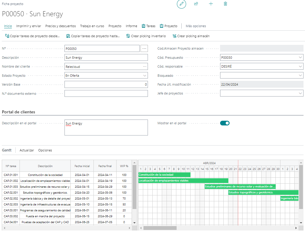 Planificación Gantt Gestión de Proyectos Avanzados Planificación Gantt Gestión de Proyectos Avanzados